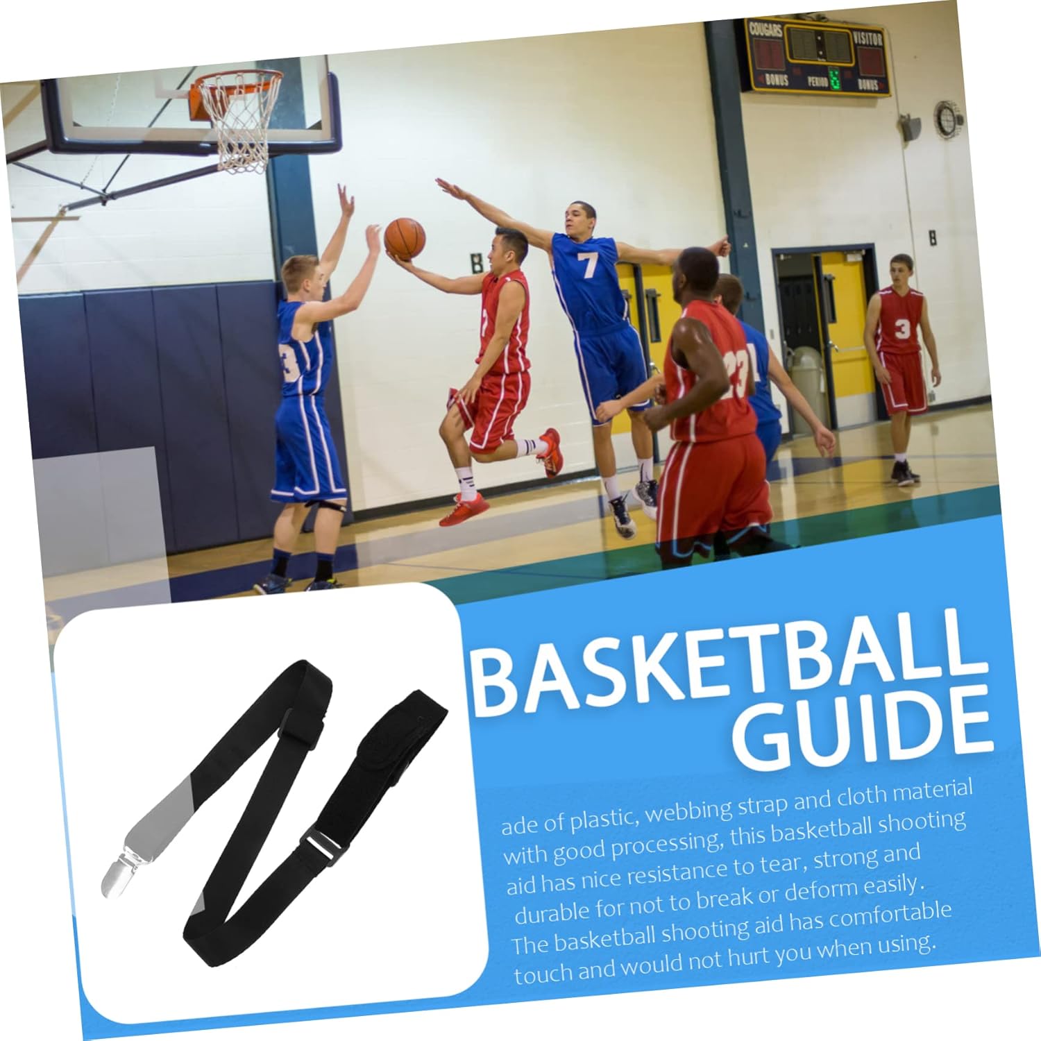 VANZACK 5pcs Basketball Equipment Training Basketball Aid Guide Strap Correct Posture Accessories
