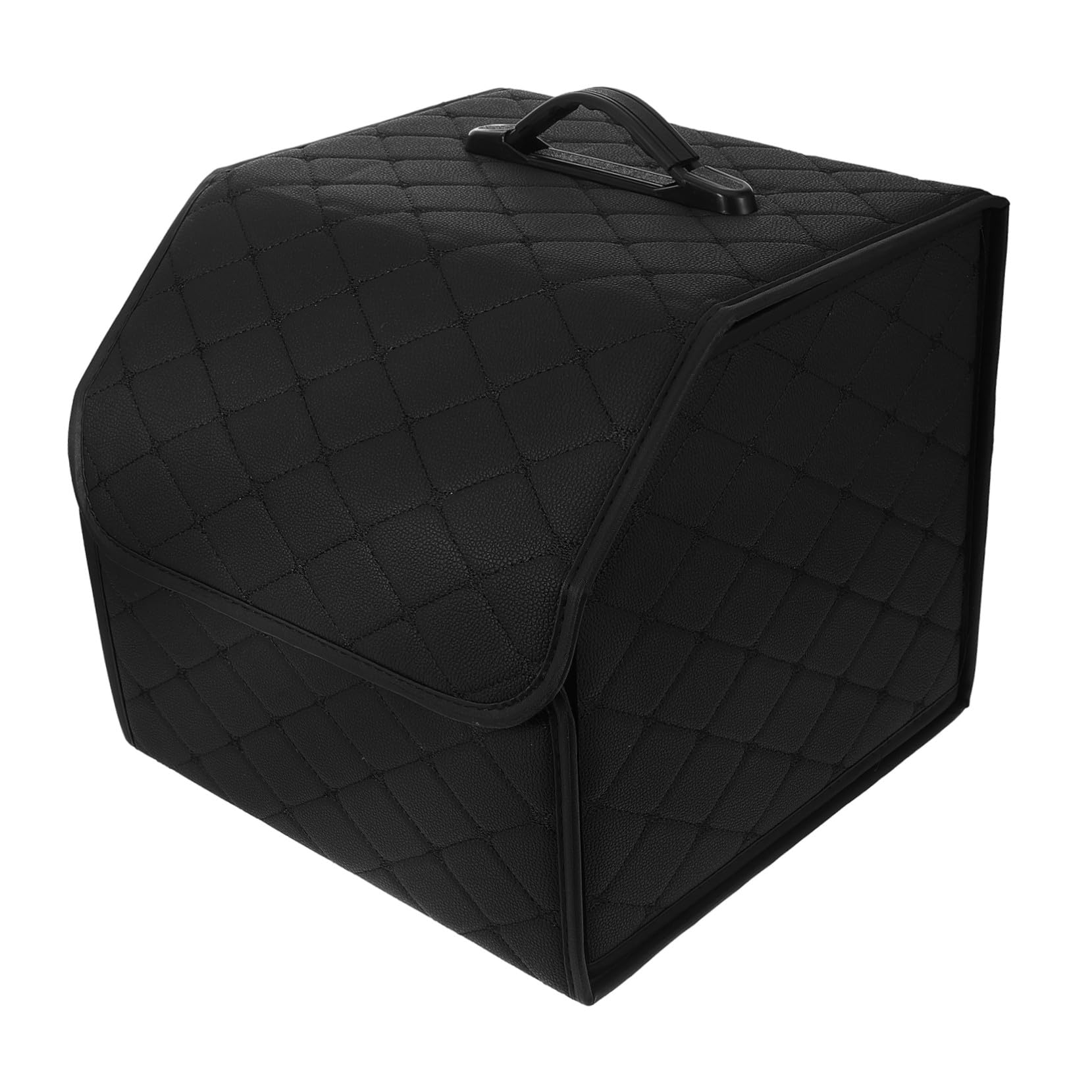 Organiseur de coffre de voiture pliable et portable noir pour rangement optimal de grand coffre SUV