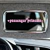 5 Pack Passenger Princess Sticker, Pink Vinyl Car Decal Funny Car Rearview Mirror Stickers Cute Queen Letter Decals for Women Girls Universal Cars Accessories