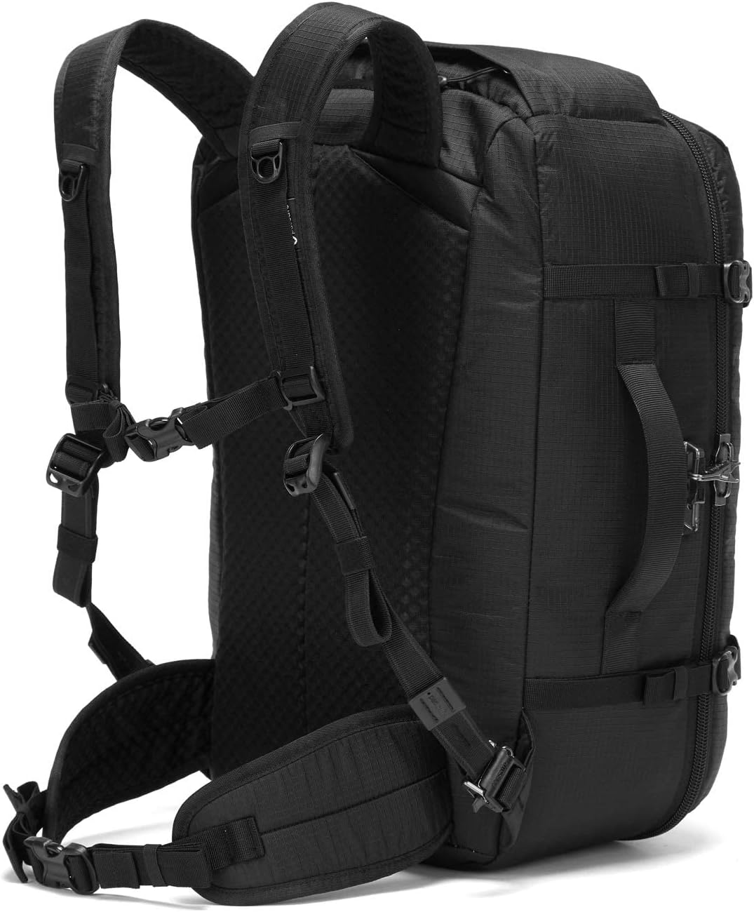 Pacsafe Vibe 40 Liter Anti Theft Carry-On Backpack/Travel Bag - Fits 16 inch Laptop, Black