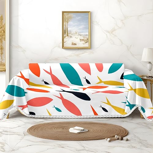 Vista 86 de Funda de sofá con estampado de margaritas, fundas de sofá resistentes a las manchas, protector universal de muebles