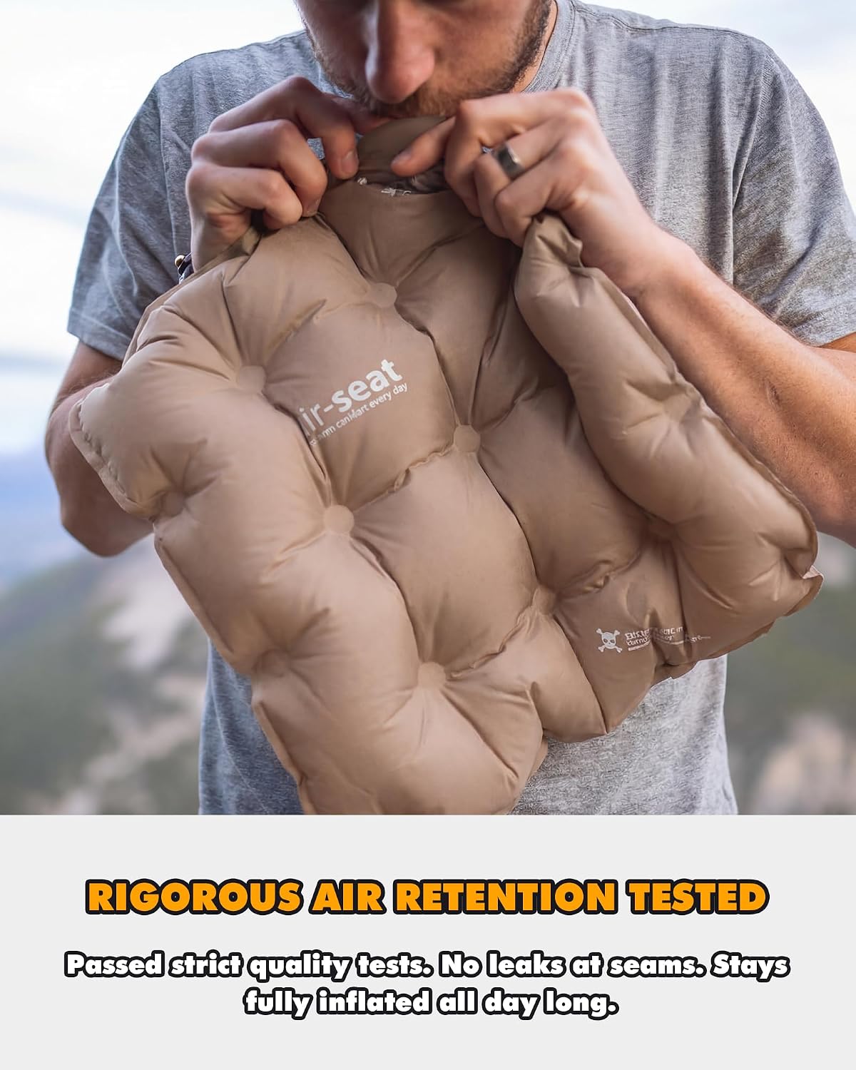 Inflatable Seat Cushion & Lumbar Support Lightweight TPU Non-Slip image 5