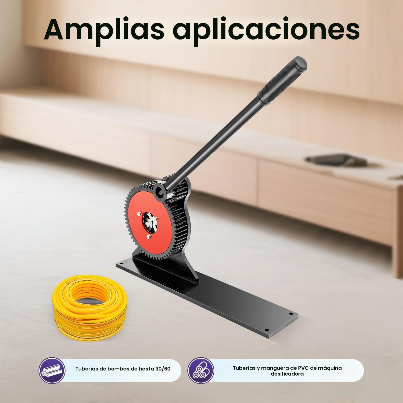 Prensa de manguera manual de 6 – 32 mm, manguera hidráulica, prensadora de mangueras, máquina de prensado con 6 mordazas, máquina de prensado de tubos, máquina de presión de manguera para entrada y