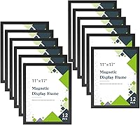 Vista 10 de Relx 6 letreros magnéticos autoadhesivos de pared de 8.5 x 11 pulgadas, portarretratos magnéticos, soportes para documentos, marcos adhesivos