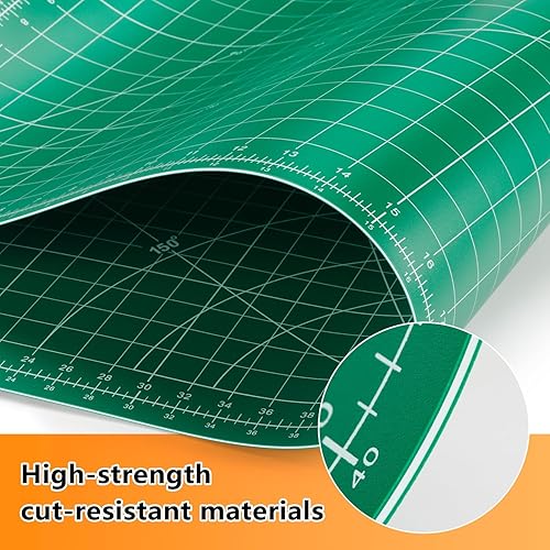 Miniatura 34 de Ecraft Alfombrilla de costura autorreparable, 9 x 12 pulgadas, doble cara de 5 capas para manualidades, costura, tela, acolchado, proyectos