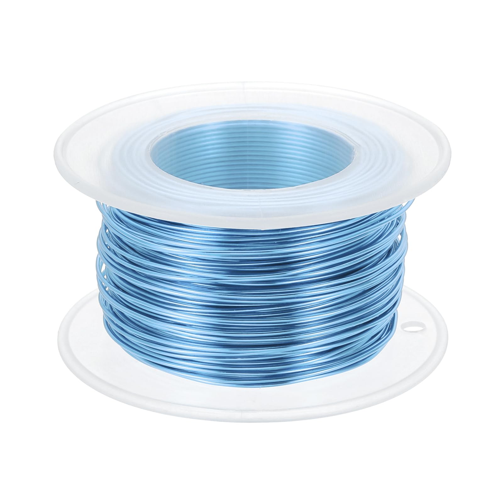 PATIKIL 20 Gauge 0.8mm Aluminum Craft Wire, 98.4 Ft Metal Wire Armature Bendable Wire for Jewelry Making Metal Wrap DIY Steel Blue