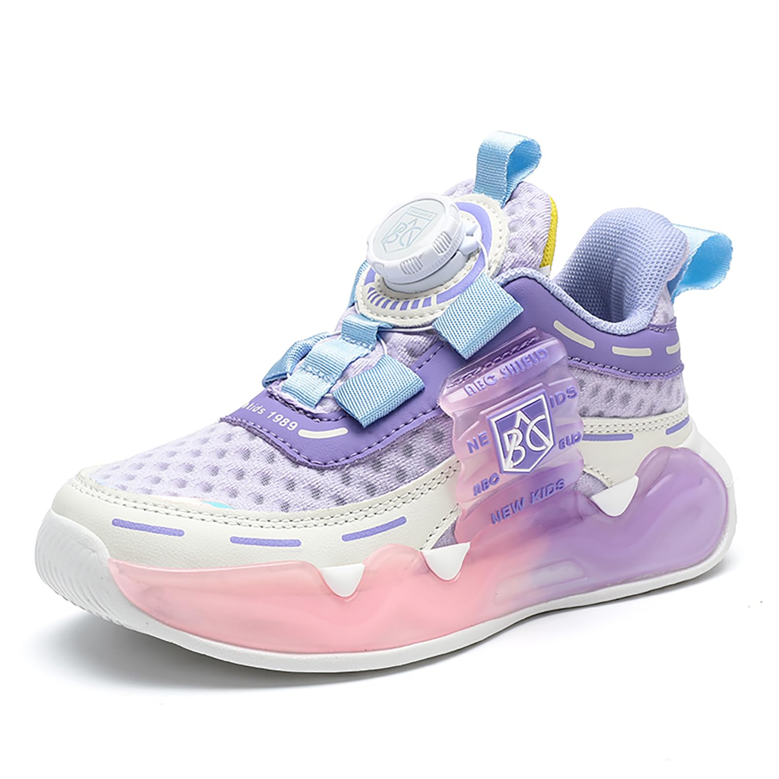 CHRRUXIN Kindersportschuhe - Leichte Mesh Sneaker Mit Drehknopf-Verschluss
