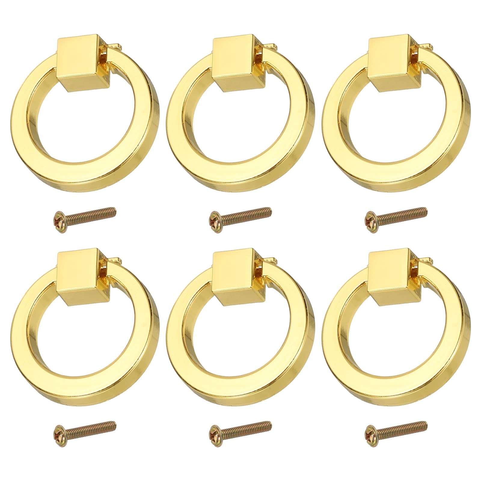 PATIKIL 6Pack Drawer Ring Pull Handles