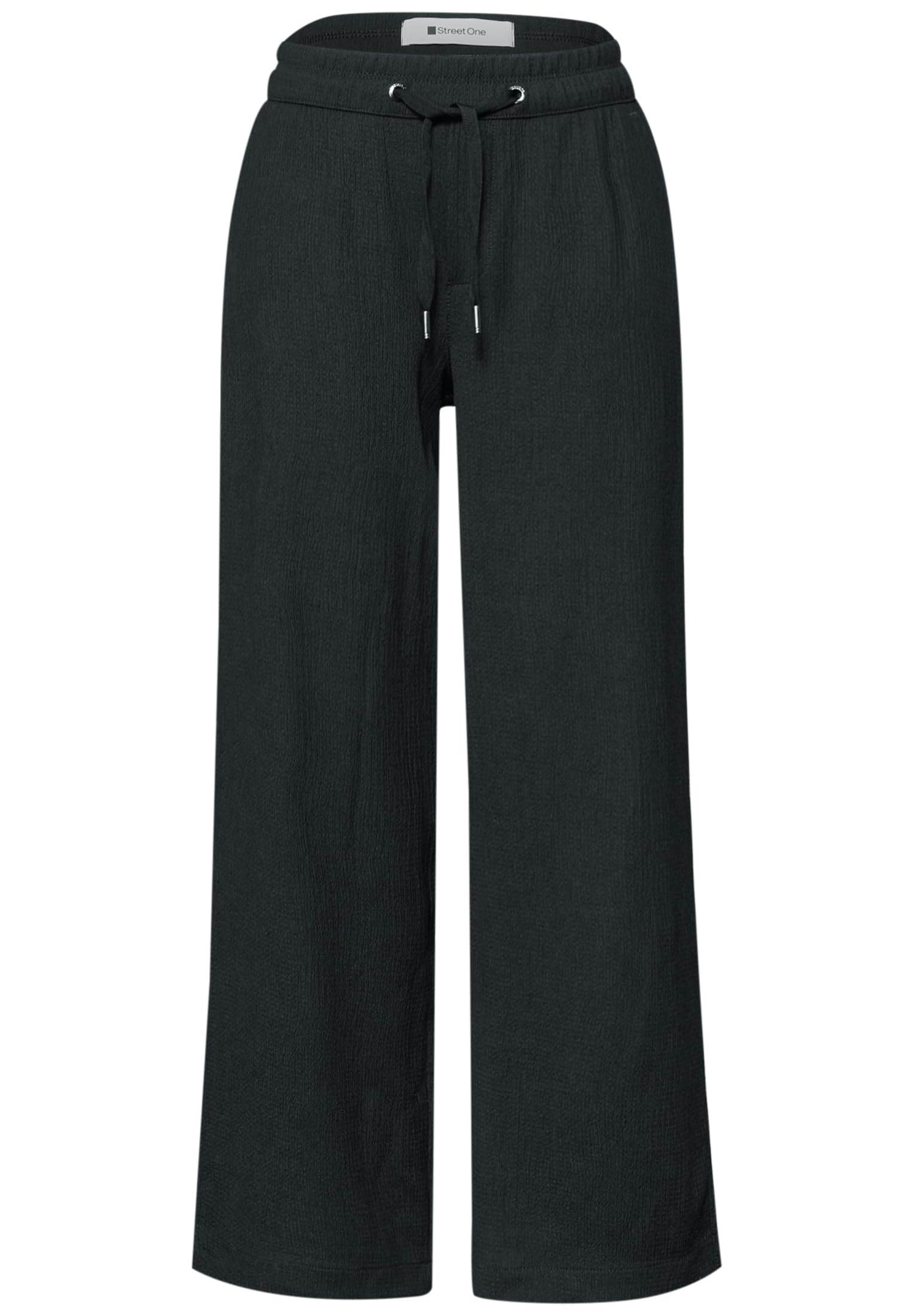 Street One Damen High Waist Wide Leg Hose im Casual Fit 3817775