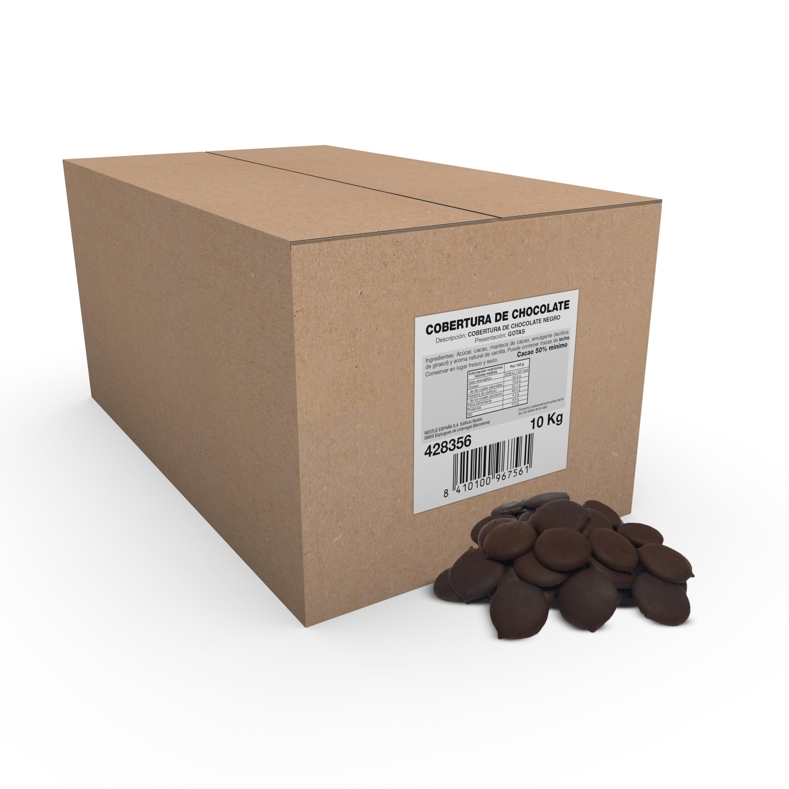 Nestlé Cobertura de Chocolate Negra - 10000 gr