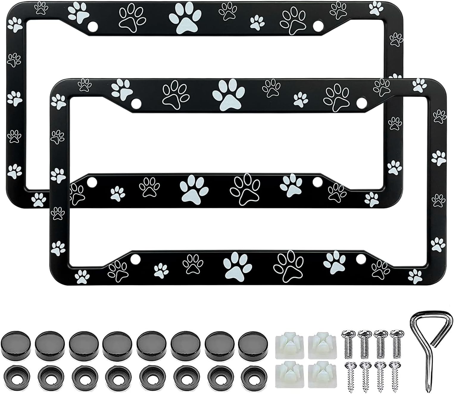License Plate Frame Plastic Personalized Pet License Plate Frame - Foto 9