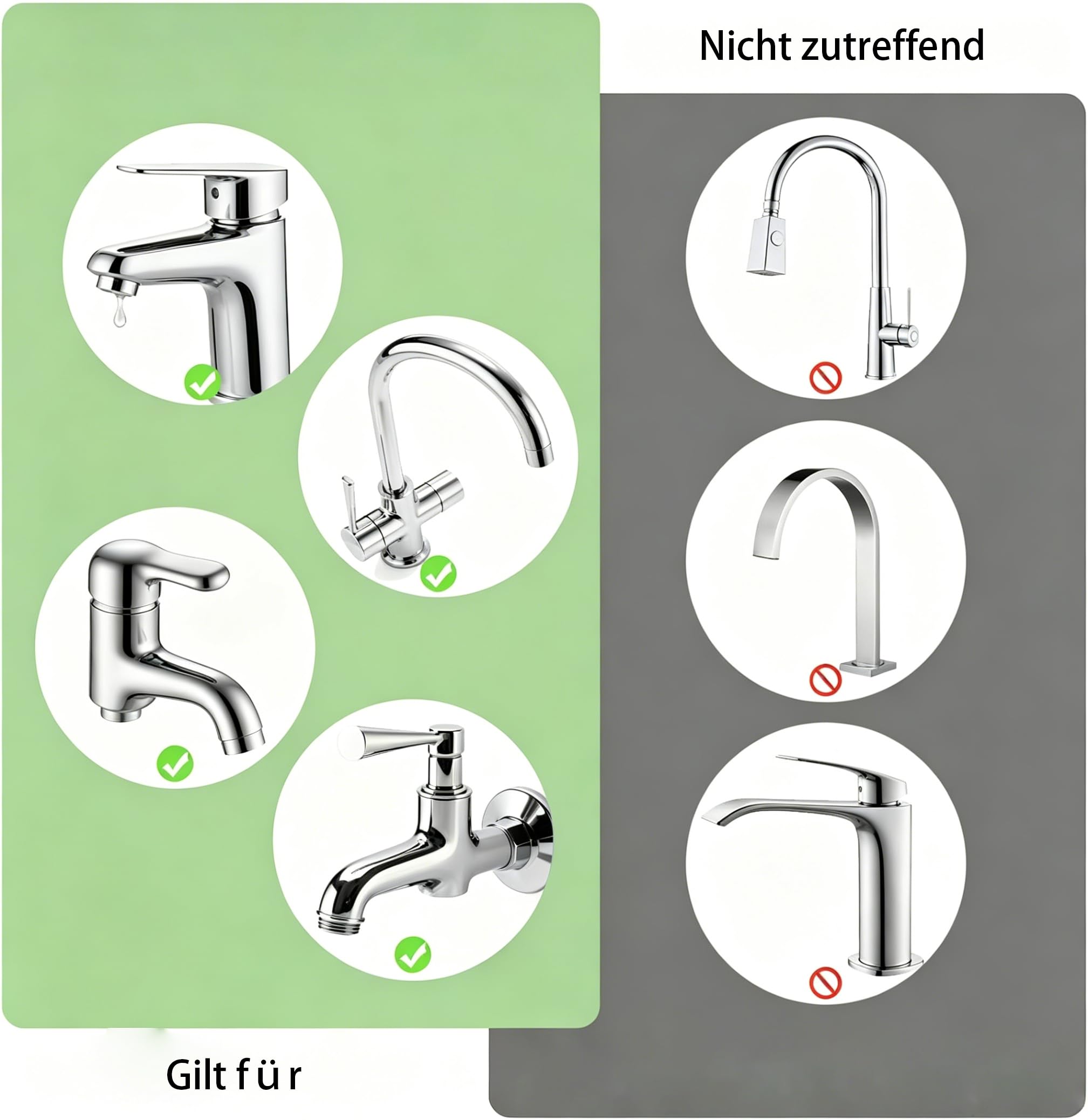 Wasserhahn Adapter 16 Stück, Messing Wasserhahnadapter für Gartenschlauch & Wasserfilter, Gewindeadapter für Außen/Innengewinde, Inkl. Dichtungen