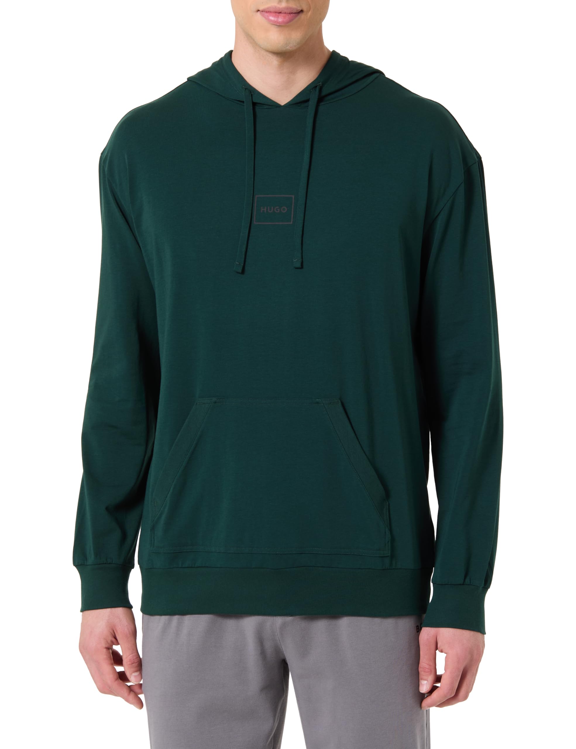 HUGO Men's Lounge Sweatshirt, Open Green, M