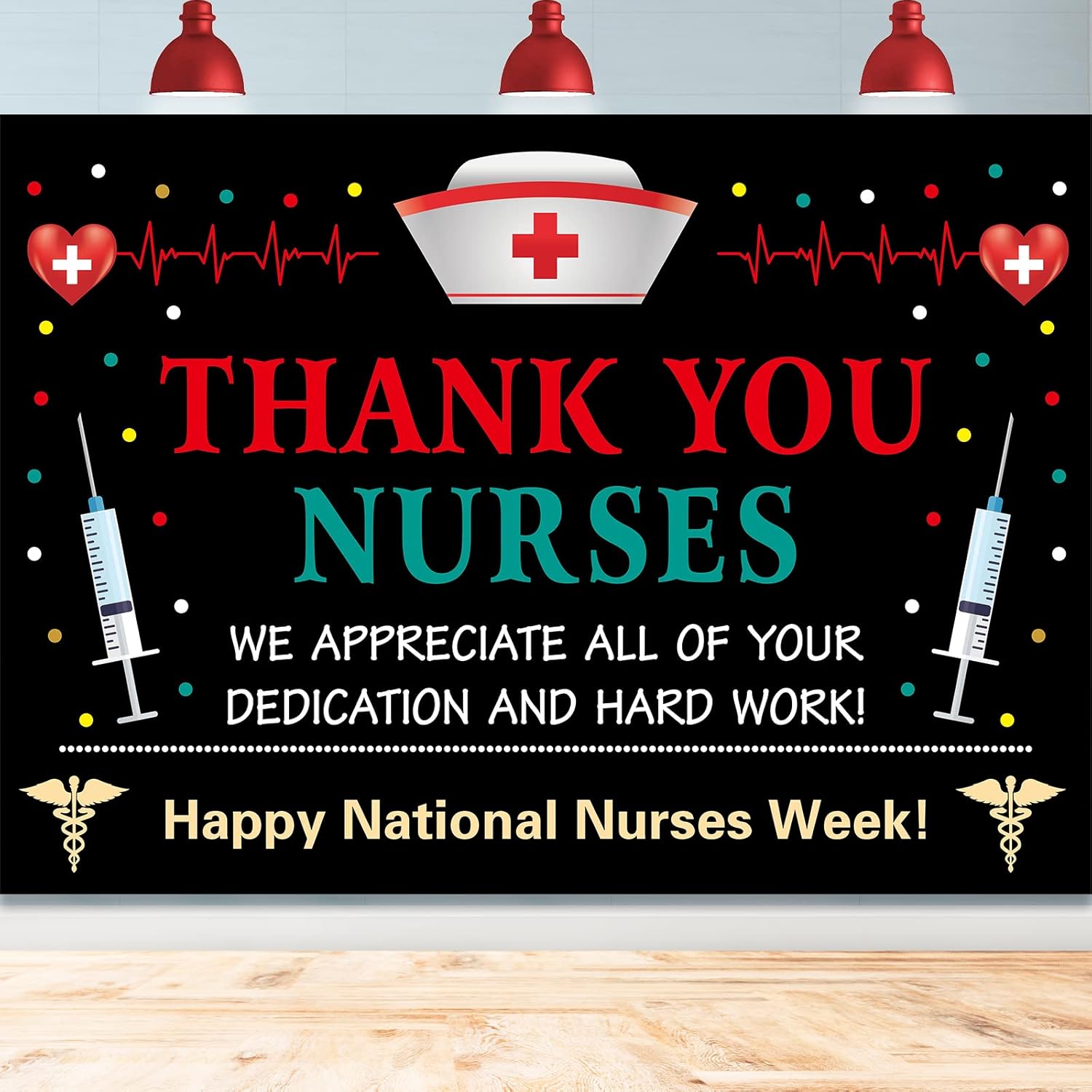 Amazon.com : Generic Nurse Appreciation Week Backdrop, 84x60Inch ...