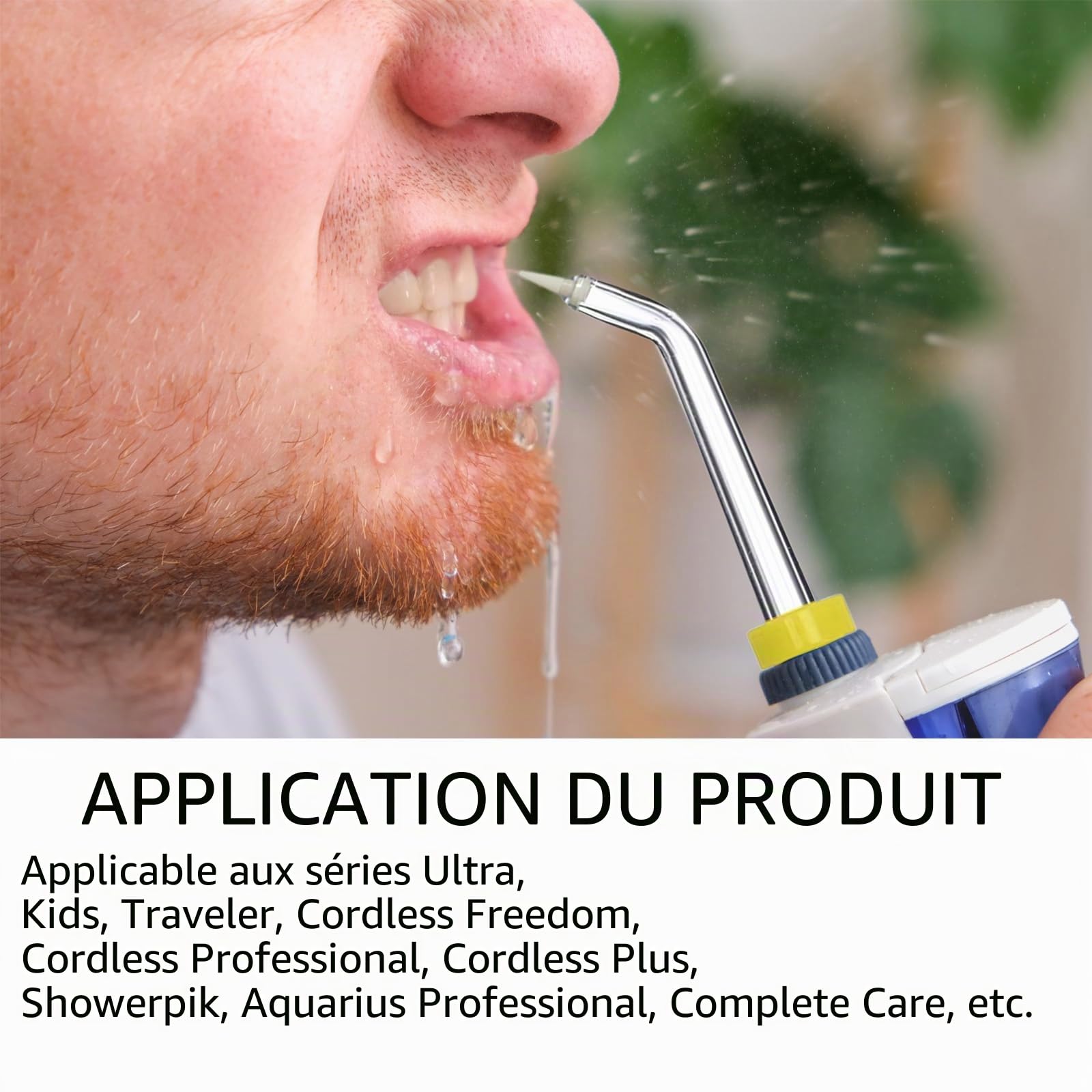 2 embouts de rechange pour Waterpik hydropulseur dentaire - Têtes de rechange pour enlever la plaque parodontale - Outils de nettoyage dentaire