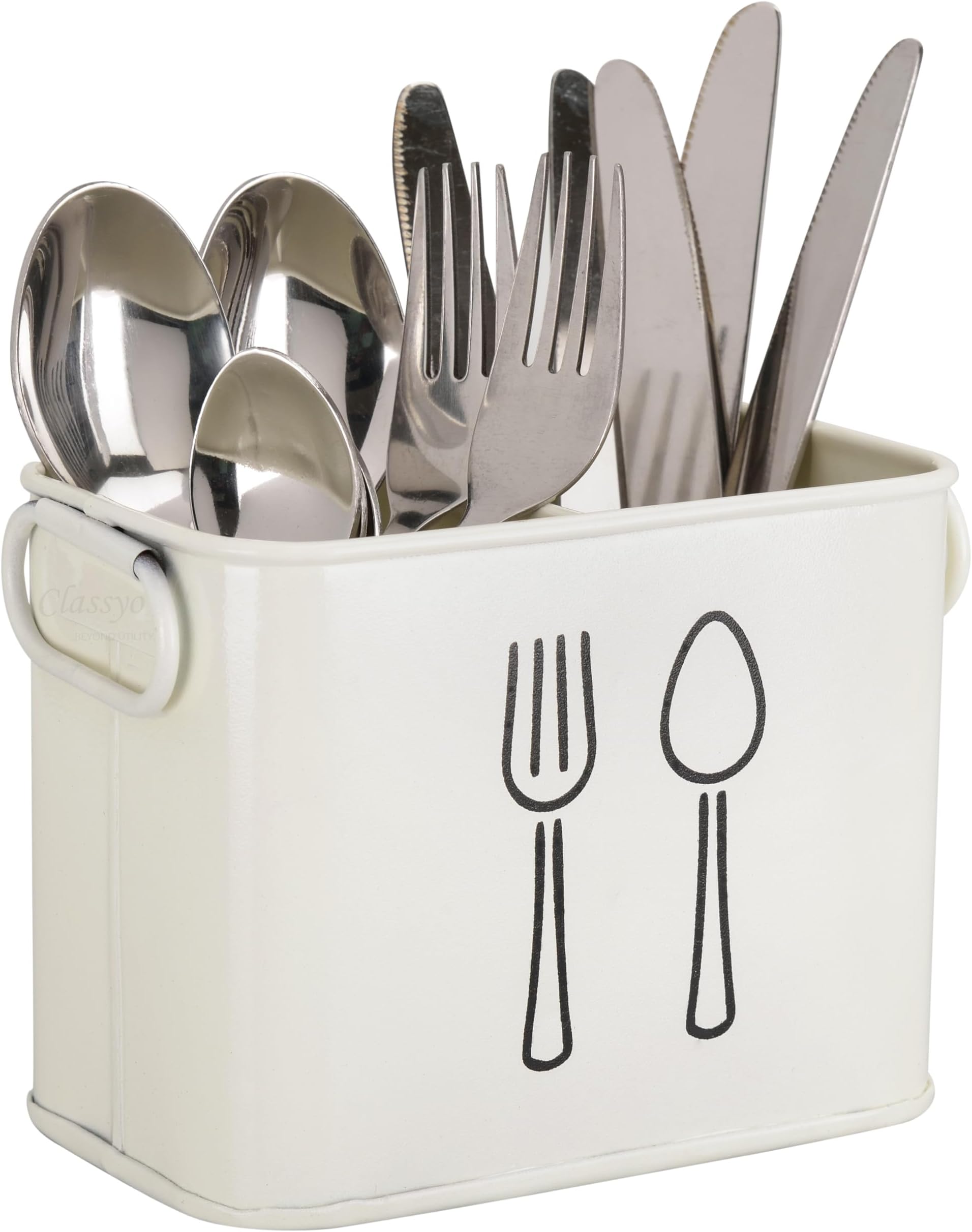Spoon Stand for Kitchen, Spoon Stand for Dining Table, Spoon Holder for Kitchen Counter Top, Cutlery Holder, Ivory