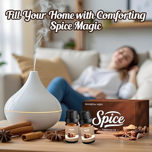 Miniatura 12 de RAINBOW ABBY Juego de aceites aromáticos para caballeros, cuero, ron de laurel, madera de teca, cedro, tabaco dulce, sándalo para aromaterapia