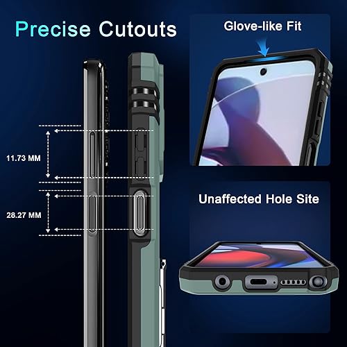 Miniatura 7 de Funda para Motorola Moto G Stylus 5G 2023 con cubierta deslizante para cámara + protector de pantalla (1 unidad), soporte magnético giratorio,