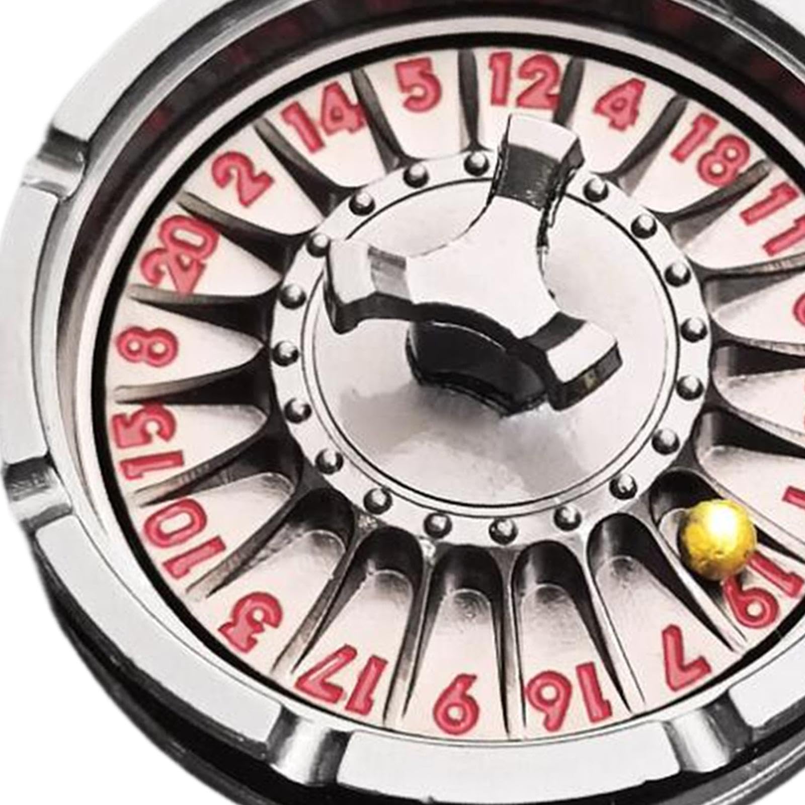 MagiDeal Dadi della Roulette Roulette in Metallo D20 Forniture per Feste con Confezione Regalo Dadi rotanti Dadi da Gioco di Ruolo per Feste di Carnevale Bar