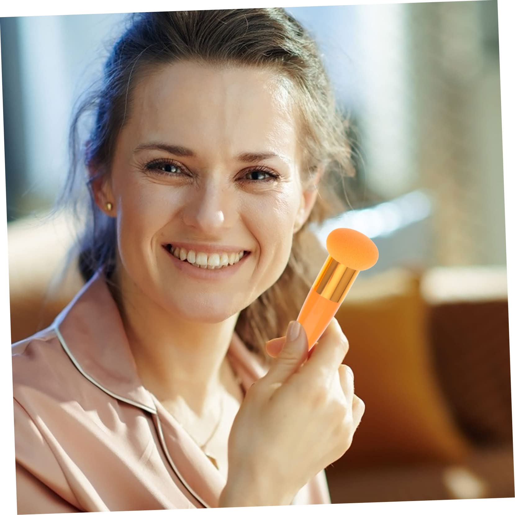 POPETPOP 15pezzi Pennelli Per Trucco Professionale Pennette Maneggevoli Per Fondotinta Liquido e Polvere Accessori Cosmetici Per Uso Domestico e Salone Di Bellezza