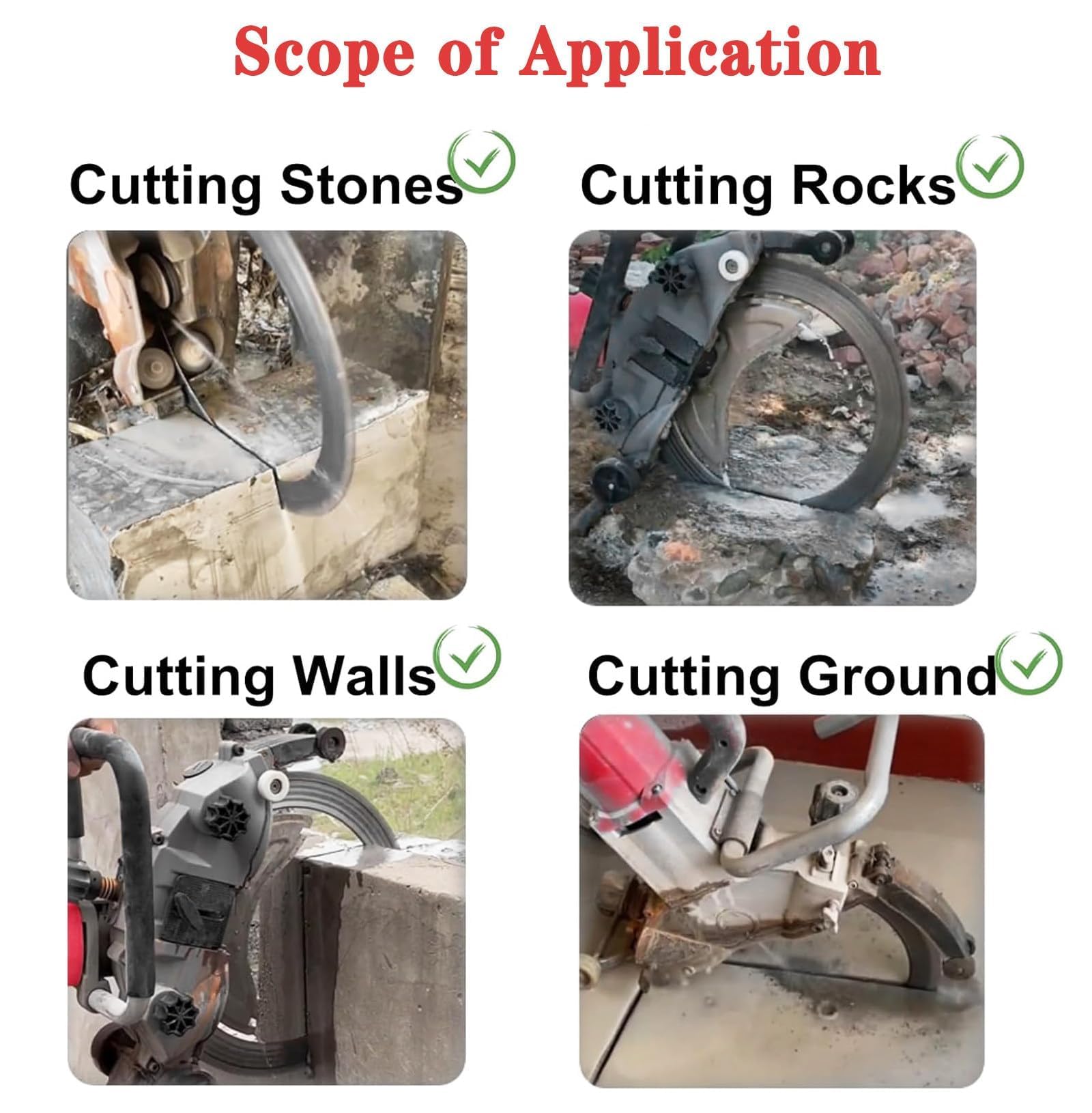 Máquina de Corte de Paredes de Concreto, Rompedor Eléctrico Profesional 8800W, Profundidad Máxima de Corte de 270mm, Sierra de Anillo para Concreto 3000RPM para Albañilería Reforzada Piedra Ladrillos