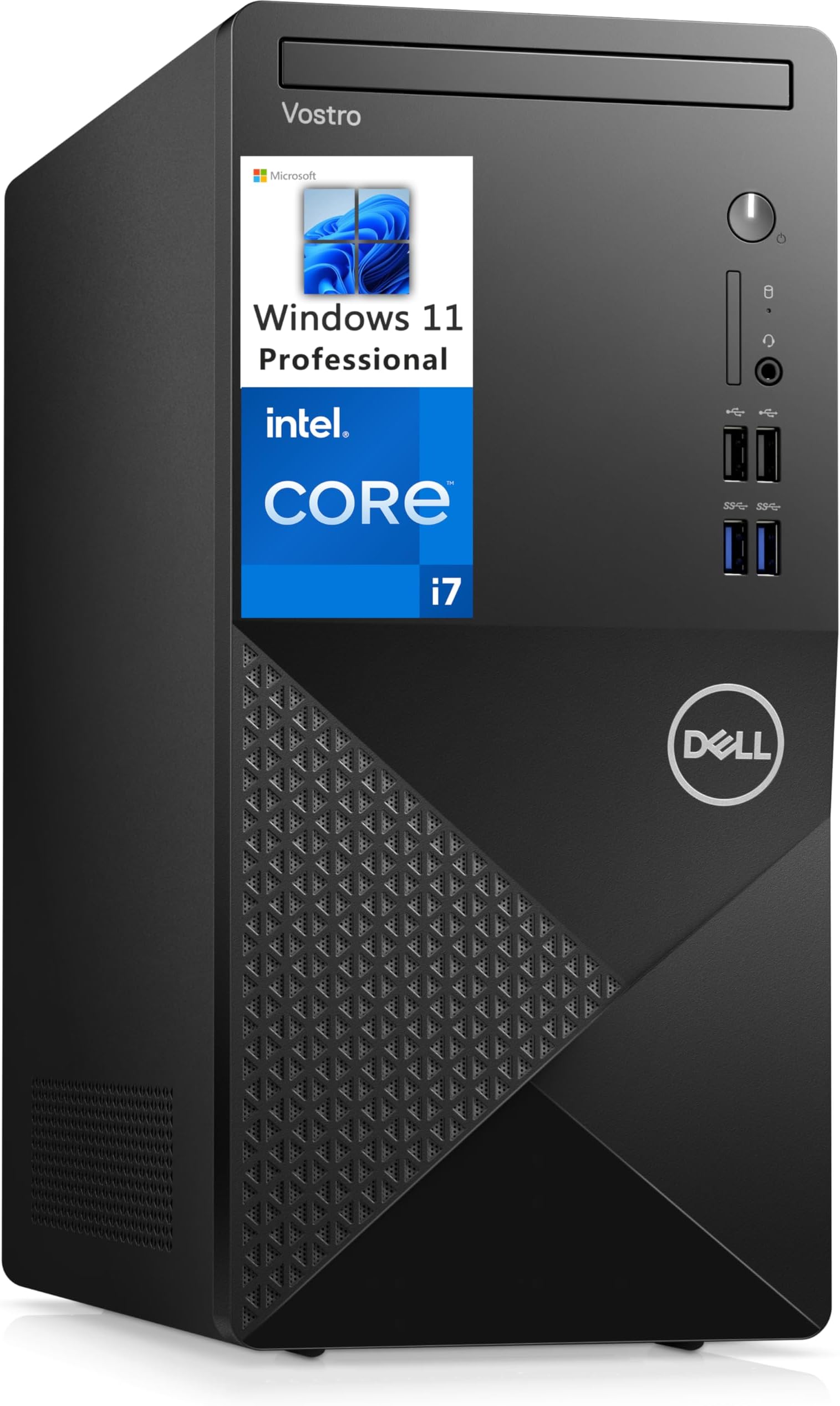 Business Desktop PC 3000 SERIES Tower | FREE Wifi Adapter+Headset+128GB USB Flash Drive+MOUSE PAD+Antivirus | Intel Core i7, 16GB RAM, 1TB SSD, 4GB Graphic Card | Windows 11 Pro (Upgrade)