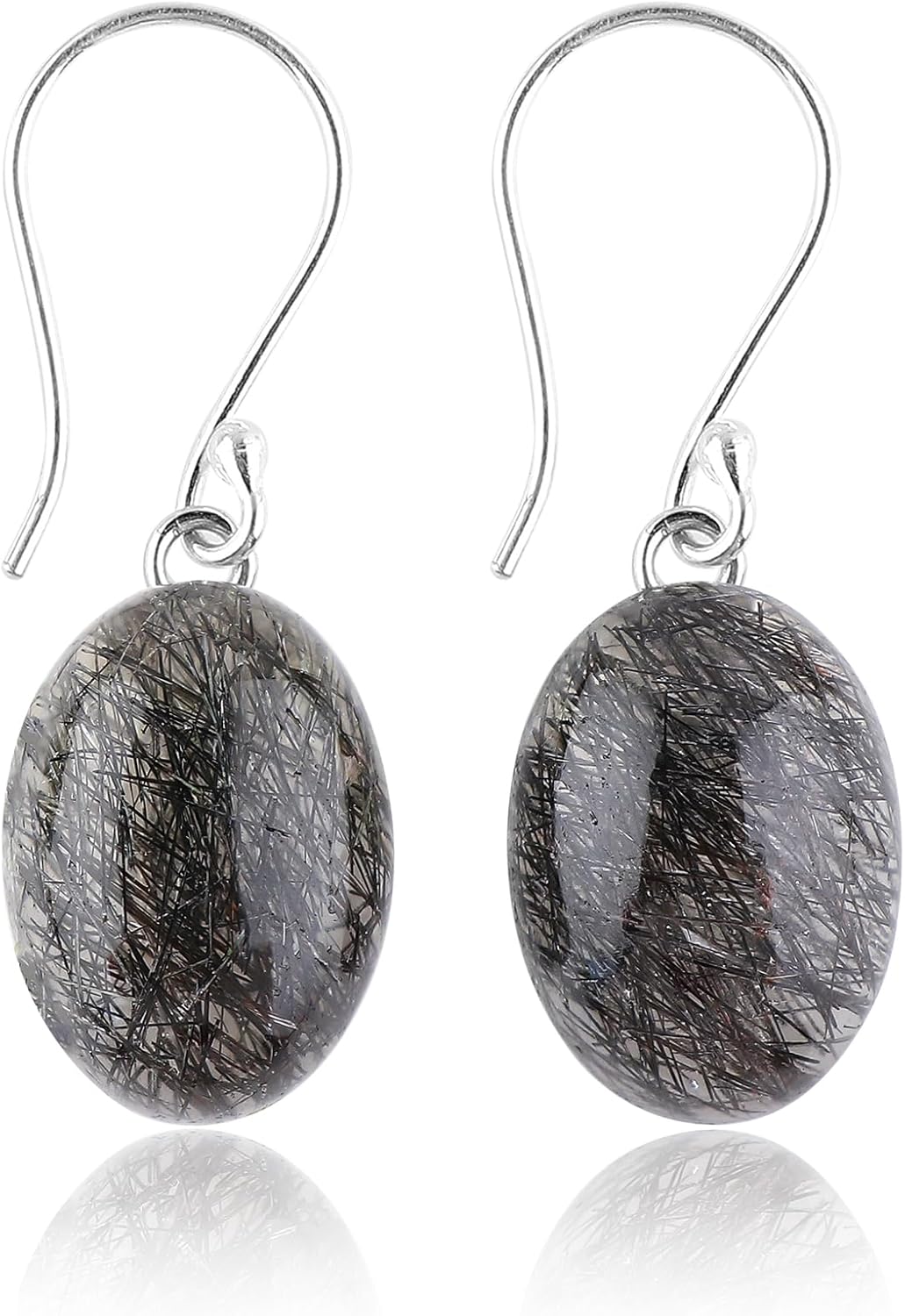 925 Sterling Silver Dainty Earrings, Natural Gemstones Plain Stones, Hypoallergenic Lightweight Jewelry, Handmade Designer Boho Earring, Healing Crystals, Christmas Gift for Women