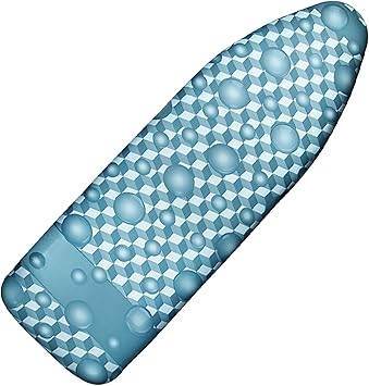 Ironing Board Cover and Pad, 18x49 Extra Wide Thick Iron Padding, Scorch & Stain Resistant Ironing Board Cover, Heavy Duty Iron Board Padded with Adjustable Fasteners Durable Elastic Edge,Aqua Blue