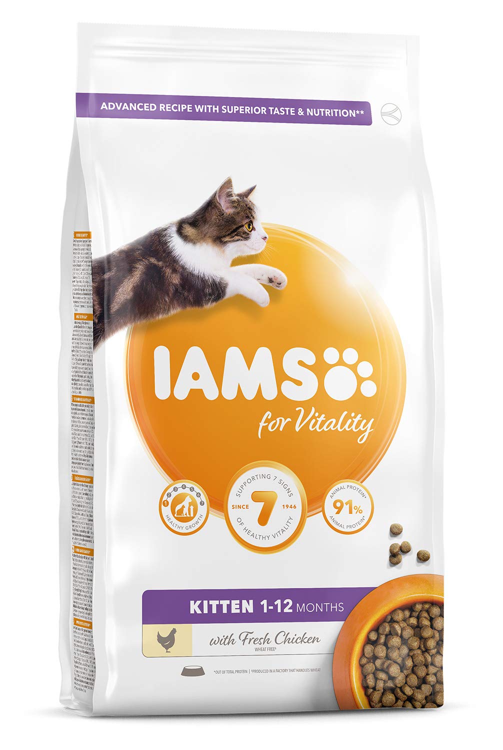 Other Iams Vitality Kitten Food With Fresh Chicken 2kg