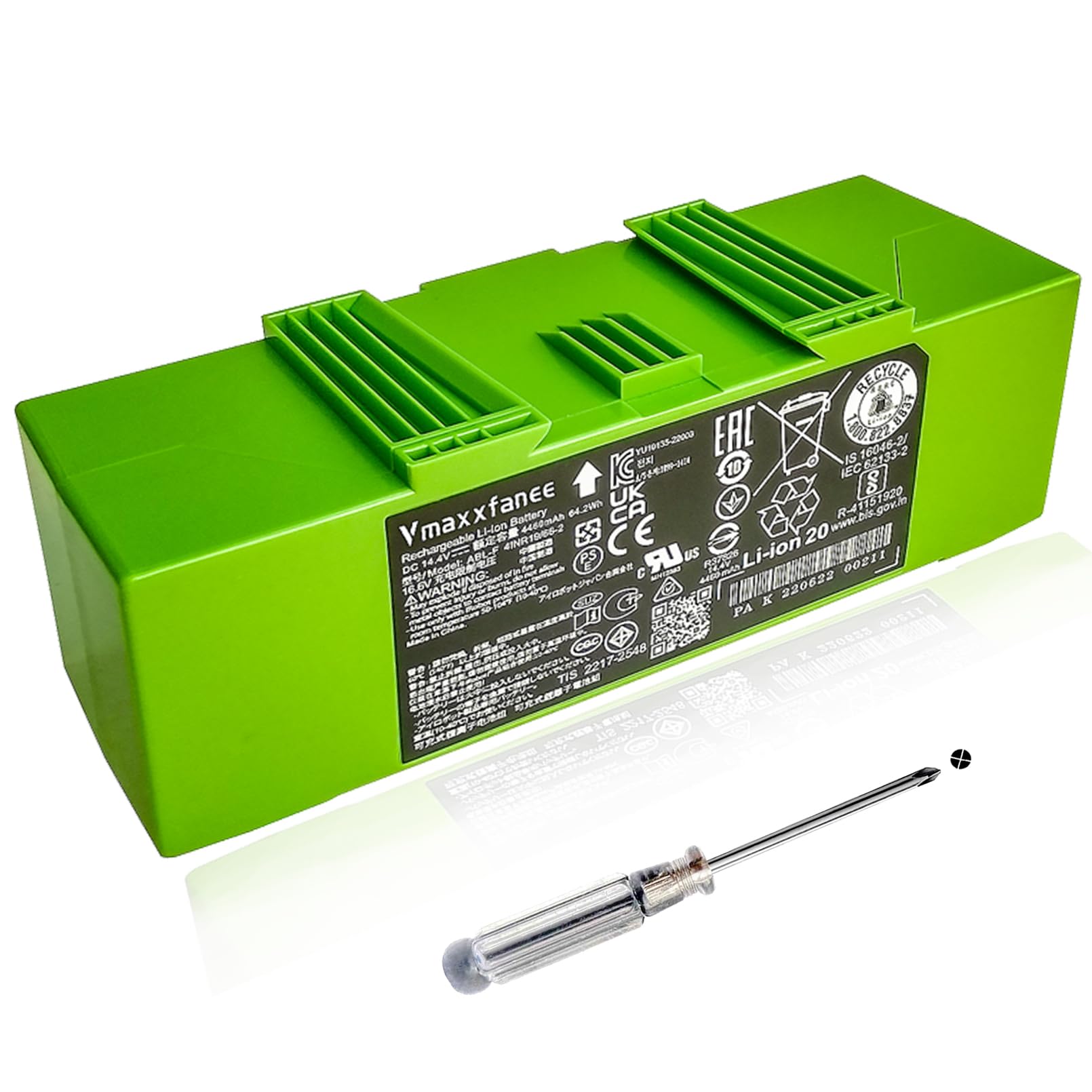 ABL-F 64.2Wh Battery for Roomba i8 i8+ i7 i7+ 7150 7156 7158 7550 7558 J7 7550 J7550 7150 i6 i3 i3+ 3150 3158 3550 3556 i4 4150 i4+ 4550 4552 e5 e5150 e5152 e5154 e5158 e6 002 02