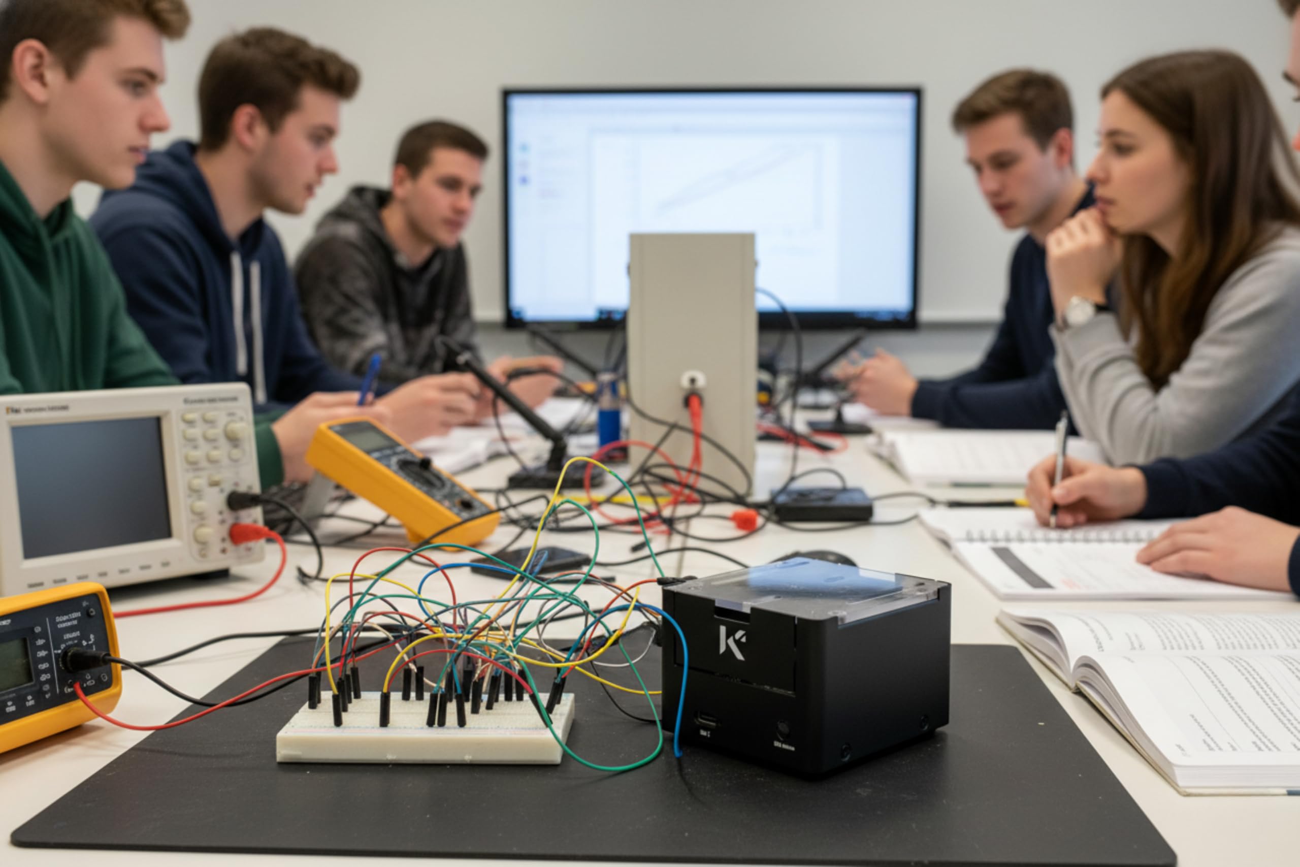 KKSB Custodia per Arduino Uno Q – Custodia alta in alluminio e acciaio con coperchio in policarbonato trasparente
