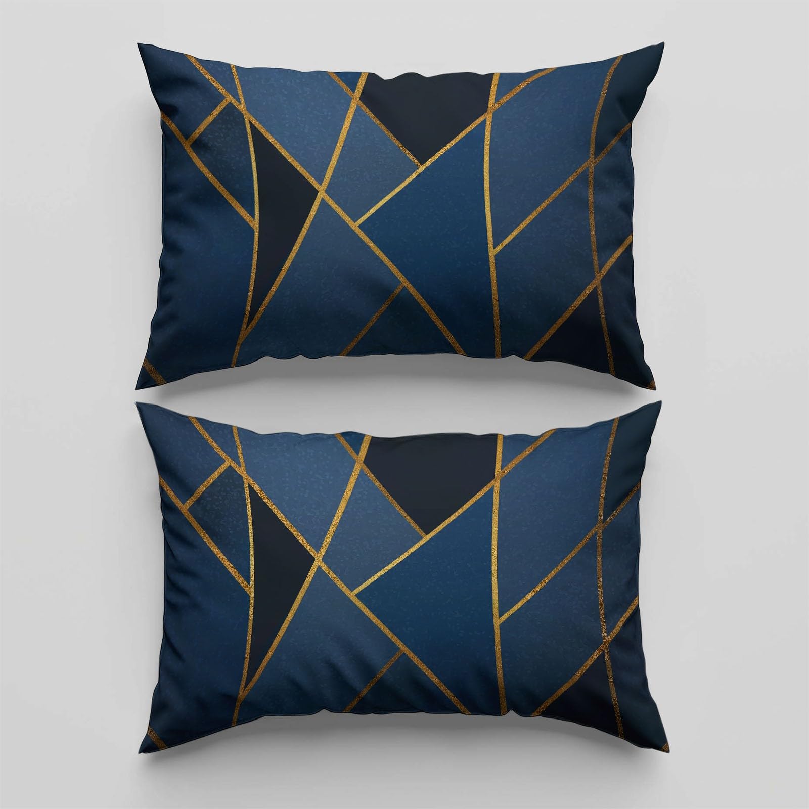 Poszewka na kołdrę, pojedyncza, geometryczna, foliowa, wysokiej jakości, dwustronna, z mikrofibry, podwójna, 200 x 200 cm, 3 szt., ultramiękkie, luksusowe zestawy pościeli z 2 poszewkami na poduszki