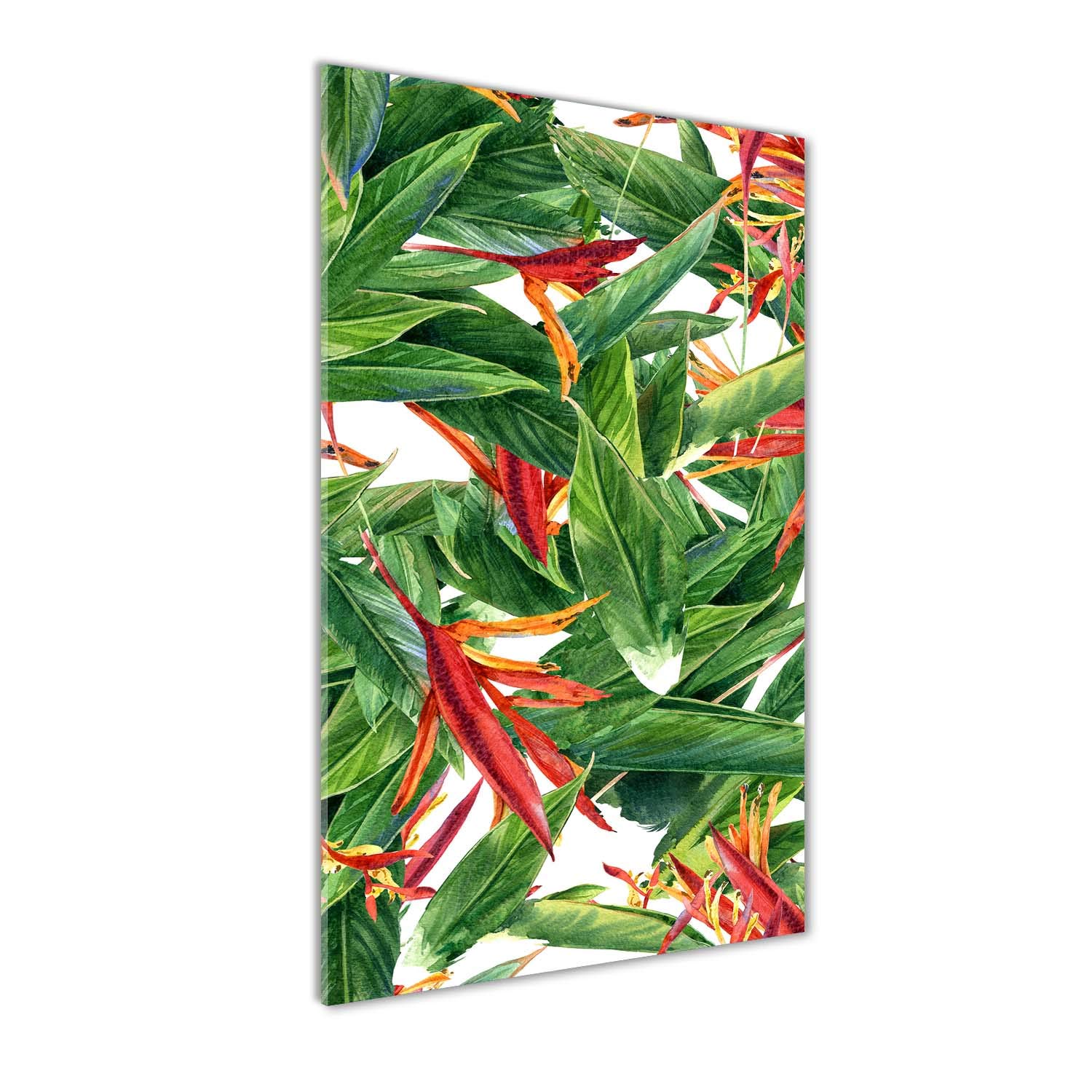 Photo sur verre 60x120 cm Strelitzia Tulup anti-humidité pour rénover une cuisine