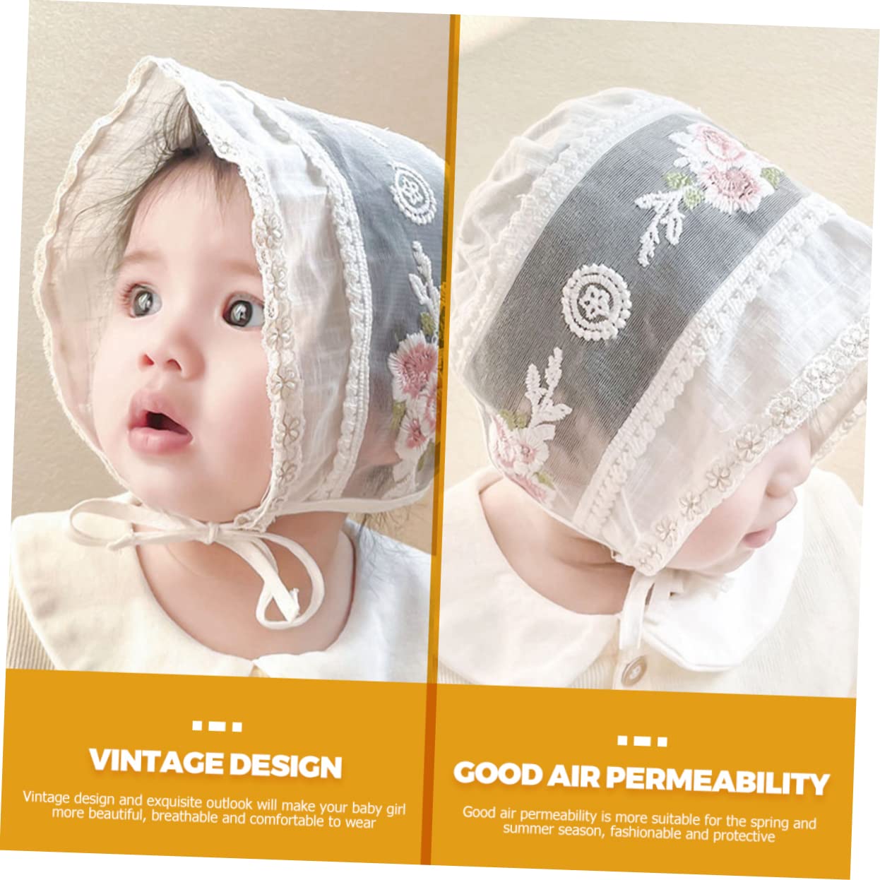 LIFKOME Sombrero de Bebe Sombrero de niña Sombrero de Sol para pequeños Sombrero de Playa para pequeño Gorro Bebe Sombrero Bebe Sombreros de niña Gorro de Bebe algodón