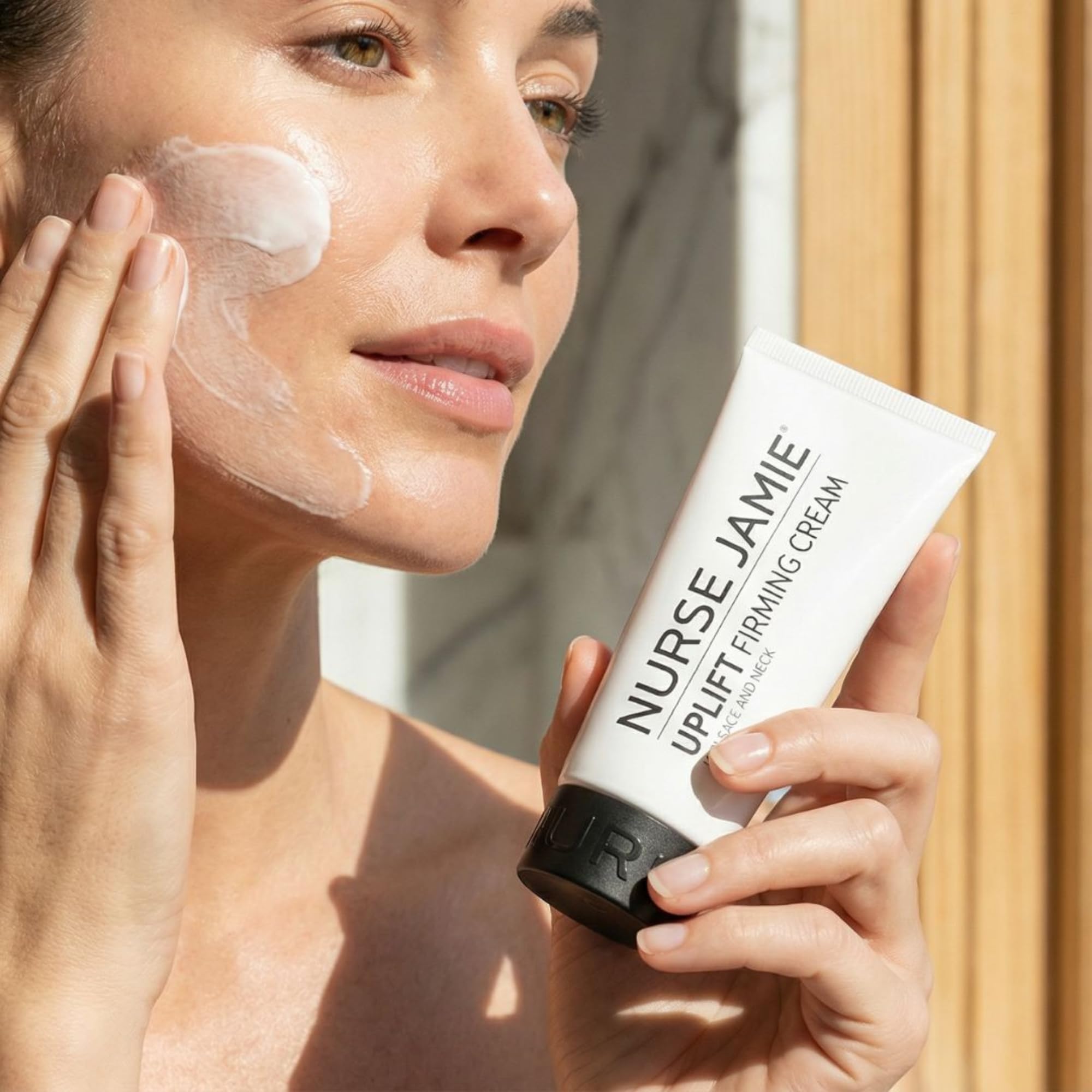 Nurse Jamie Uplift Firming Cream – Hydrating Face & Neck Moisturizer with Plant Peptides, Shea Butter & Hyaluronic Acid – Clean Beauty Formula