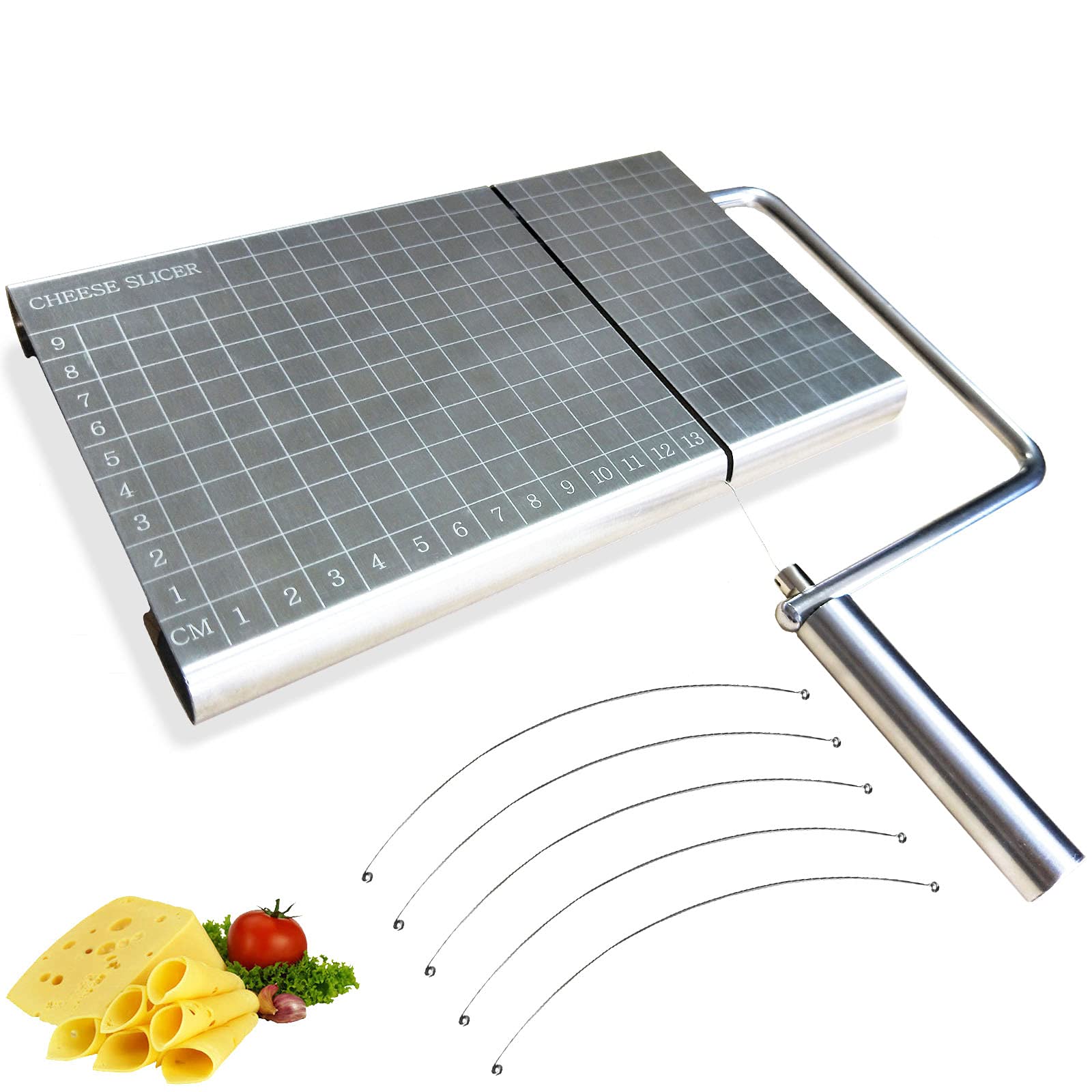 Buy Cheese Slicer, Cheese Cutter, Stainless Steel Wire Cheese Slicers