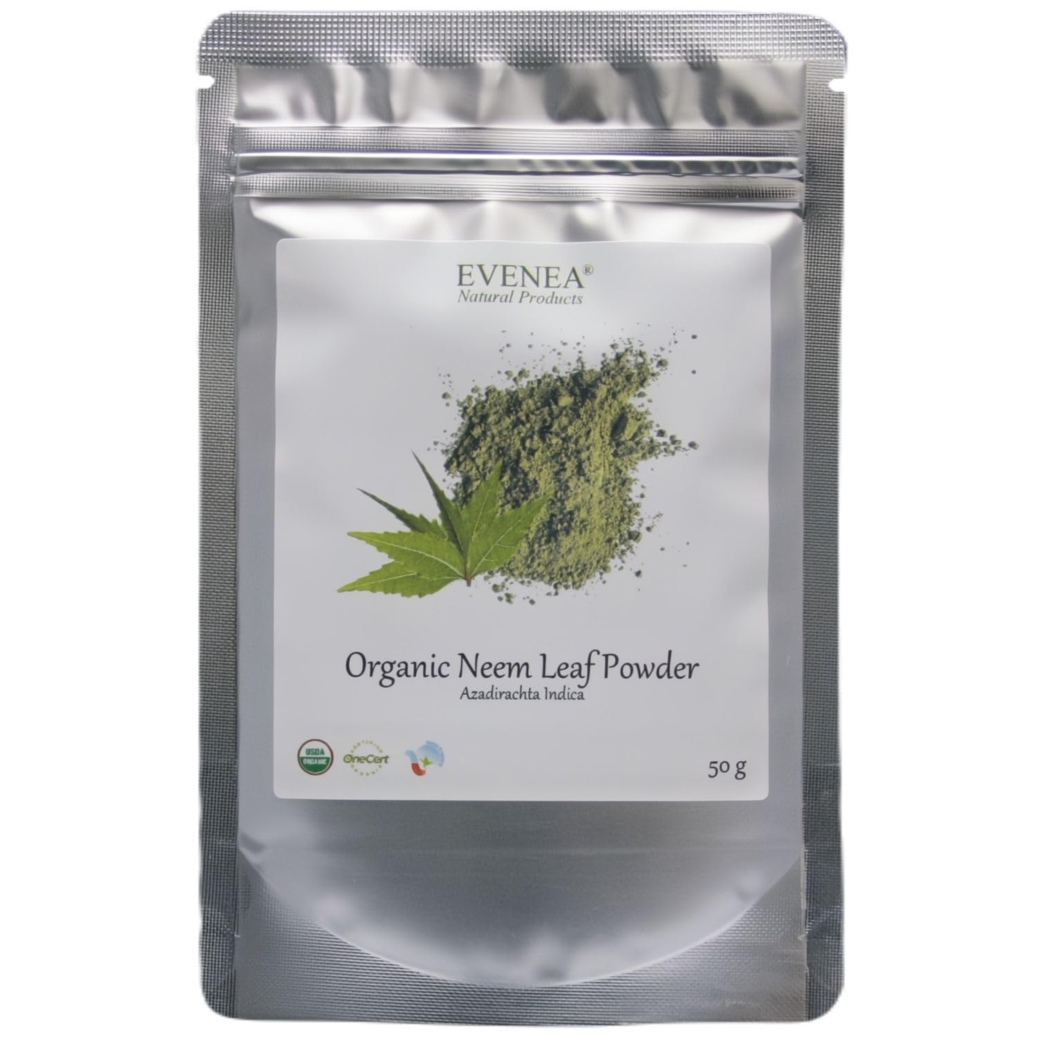 Organic Neem Leaf Powder for Hair and Skin - Nourishment, Repair, Shine (50g)