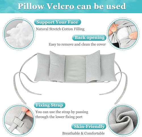 Miniatura 4 de Almohada estabilizadora de cuña para el cuello para dormir para mantener la cabeza recta mientras la cabeza de cirugía vertical posicionamiento de