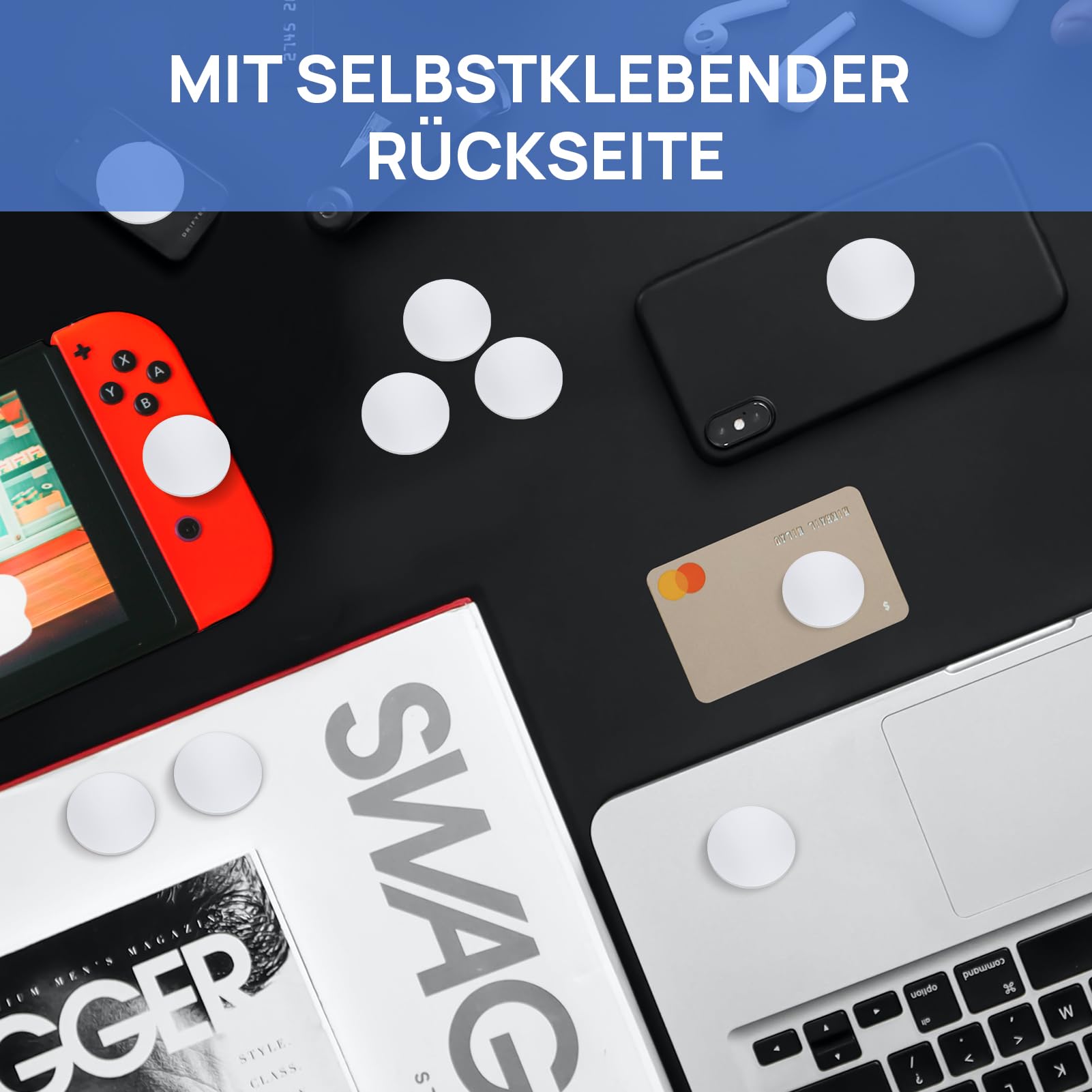 20 sztuk NFC Tags, karty NTAG215 NFC, 25 mm samoprzylepne naklejki NFC z TagMo, białe