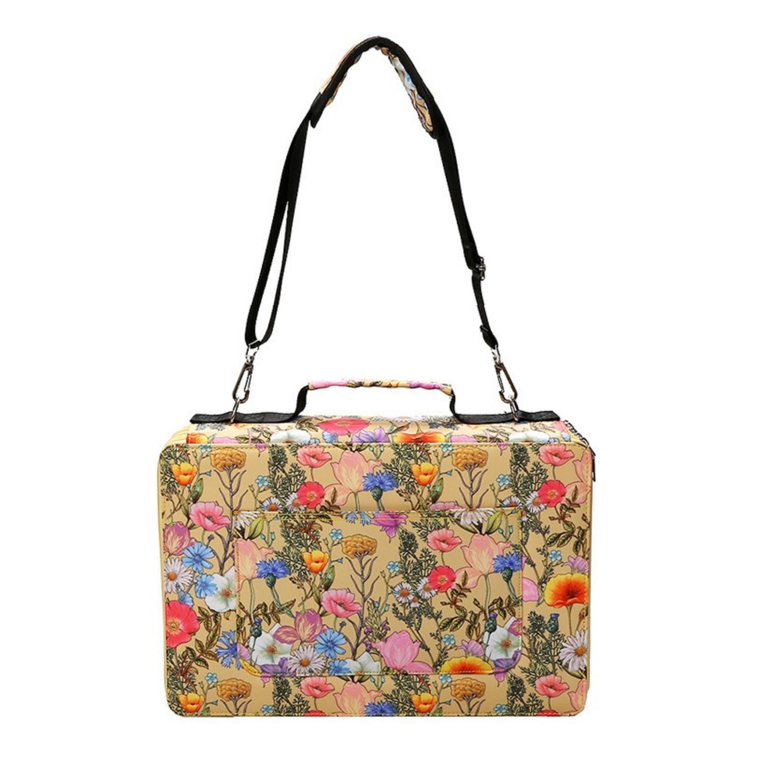Estuche de lápices de colores genérico, 480 ranuras con cremallera, portalápices, lápices, bolígrafos, rotuladores, para escuela y oficina, con estuche de lápiz, gran capacidad, amarillo, Organizador