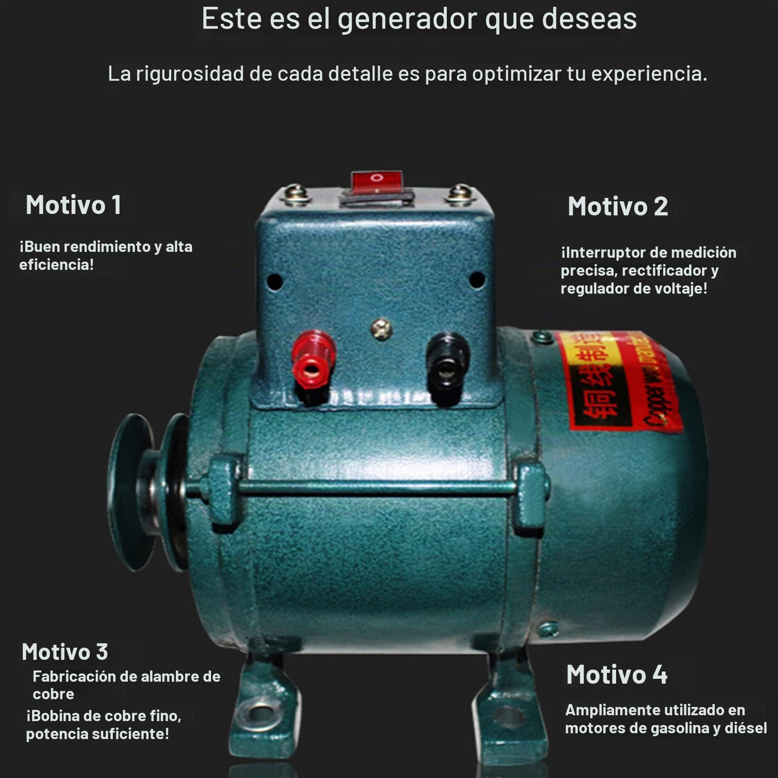 Generador pequeño de alta potencia 220V, motor de alambre de alambre de cobre delgado, motor de imán permanente, iluminación de hogar, imán permanente, supercharger sin escobillas,
