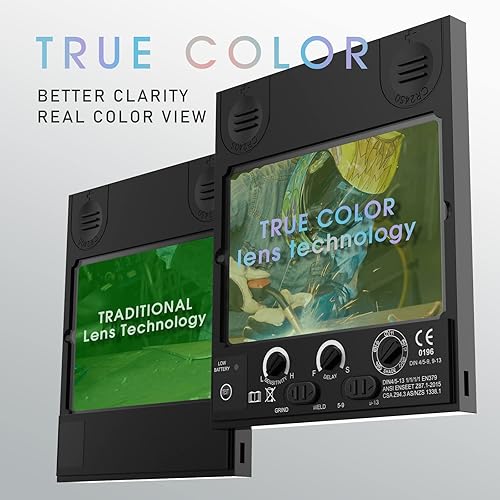 Miniatura 9 de YESWELDER CUT-65DS - Cortador de plasma y casco de soldadura panorámica EH-302C 180 View Auto oscurecimiento