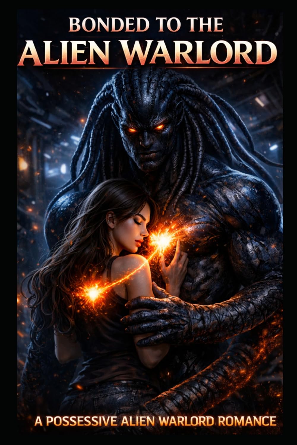 Bonded to The Alien Warlord: A Dark Alien Romance (ELEMENTAL LUST)