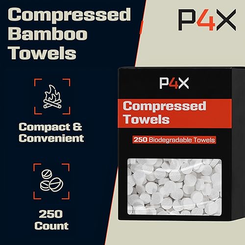 Miniatura 2 de Tabletas de toallas comprimidas  Tabletas de papel higiénico 100% de bambú para camping, ideales para senderismo, viajes y mochileros  Paños