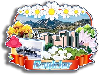 3D Wooden Fridge Magnet for Boulder Colorado USA City Travel Souvenirs Refrigerator Sticker Home Kitchen Decorations Gifts