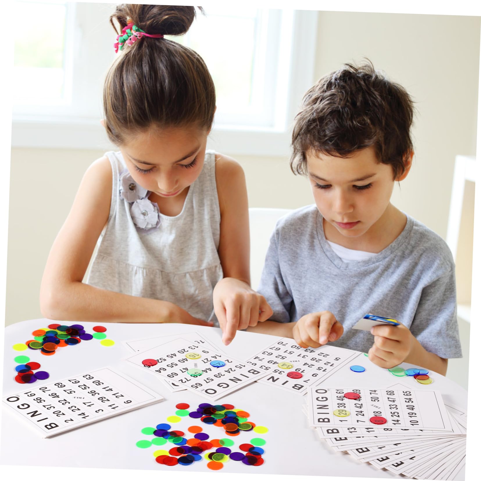 Apprendre à Compter NUOBESTY 1ensemble Educational Toy For Kids Wooden Counting Discs For Jouet éducatif Bois