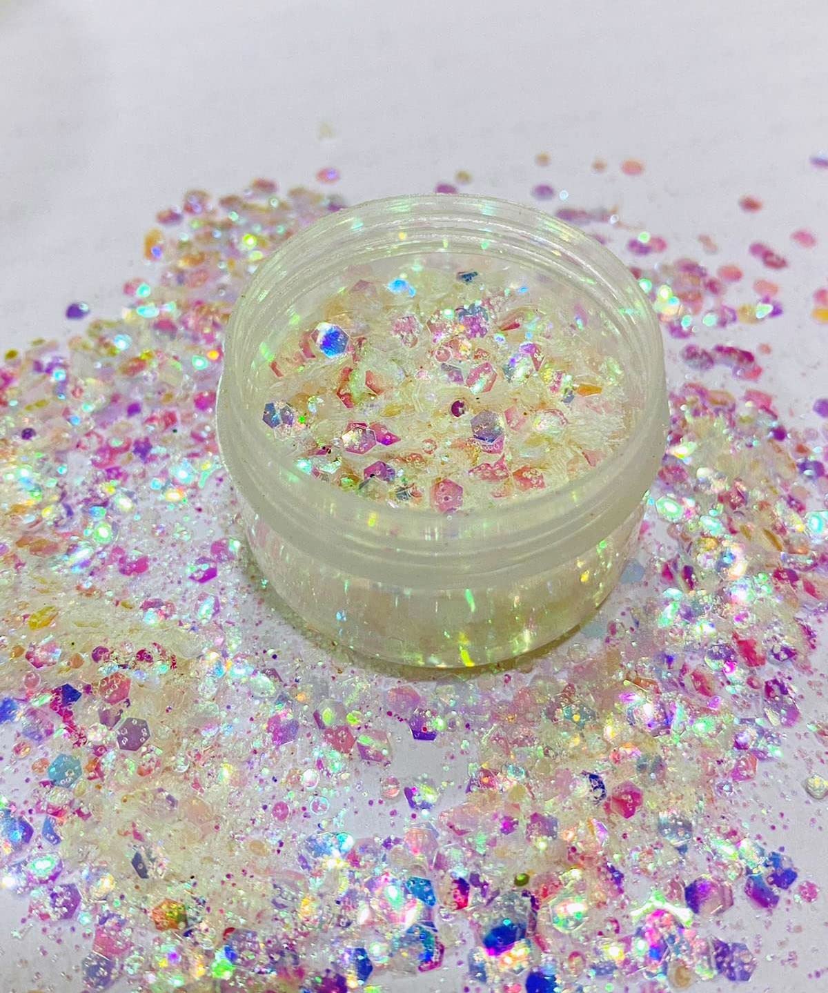 Mahir Chunky Holographic Glitter - Multi Mix -5