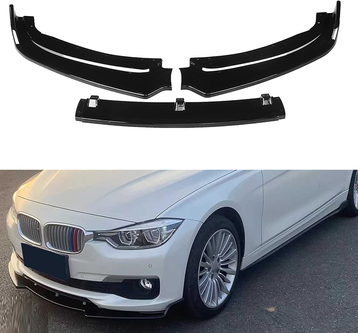 Menton Carrosserie Séparateur pour BMW F30 F35 Finition Ajustée Haute Qualité