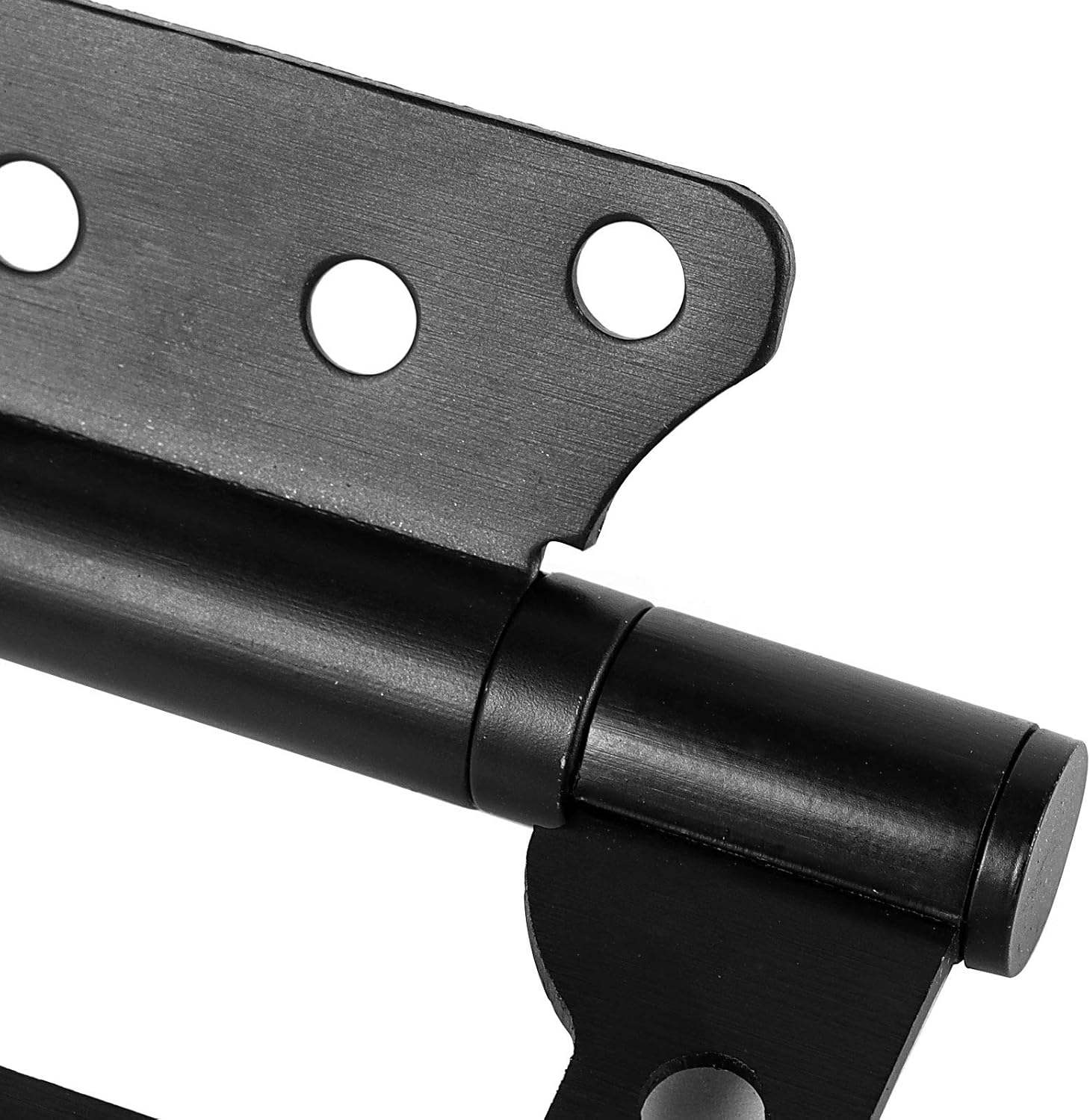 HAKZEON 14 PCS 4 x 3 Inches Non-Mortise Door Hinges, Stainless Steel Door Hinges with Complete Mounting Screws, Silent Movement and Smooth Brushed Surface, Black