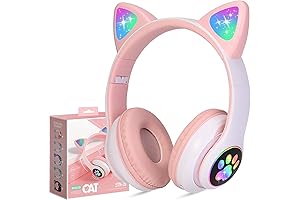 Adorable Kitten Headphones for Kids: Sparkle Their Ears with Wireless Fun